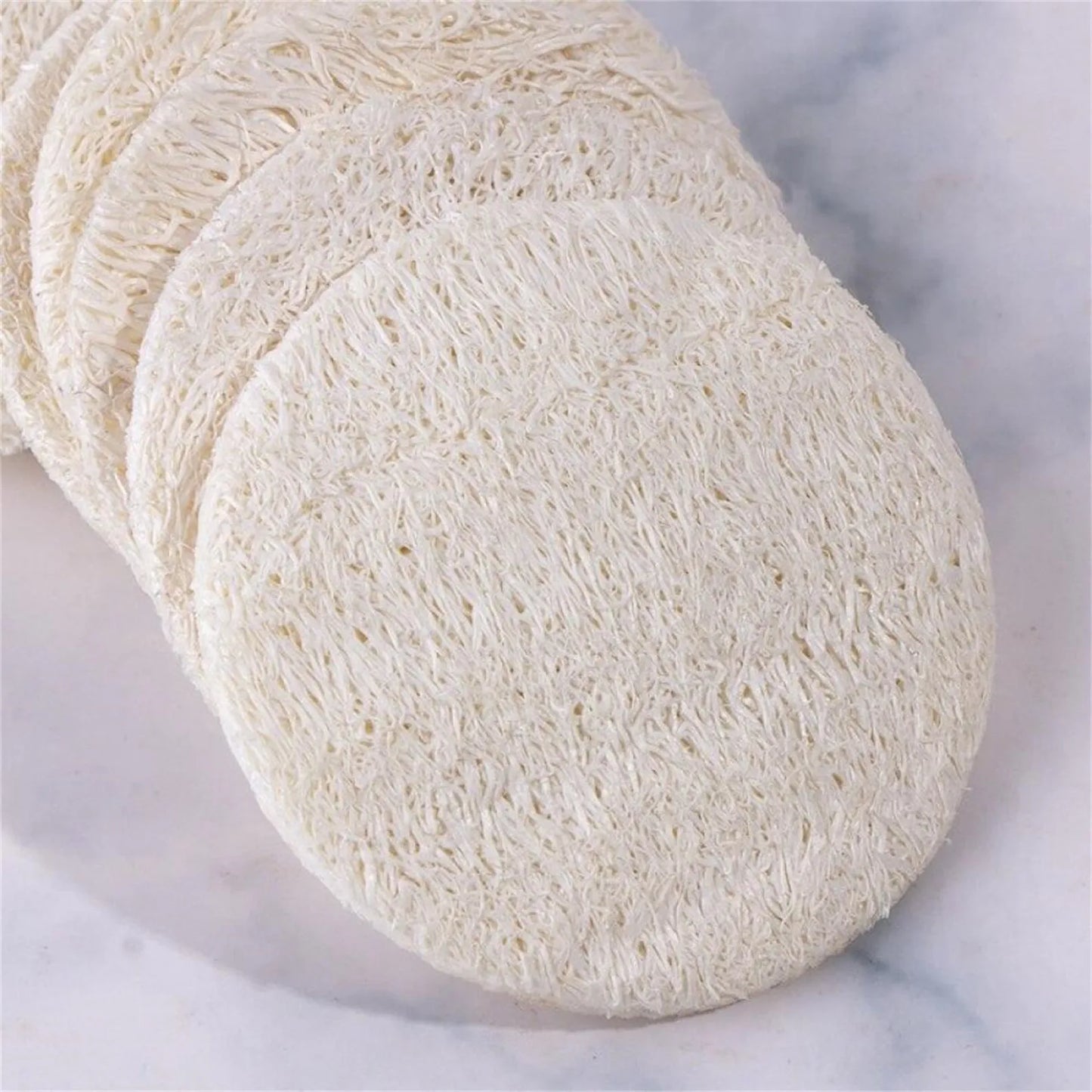 10Pcs Natural Luffa Facial Cleansing Pads