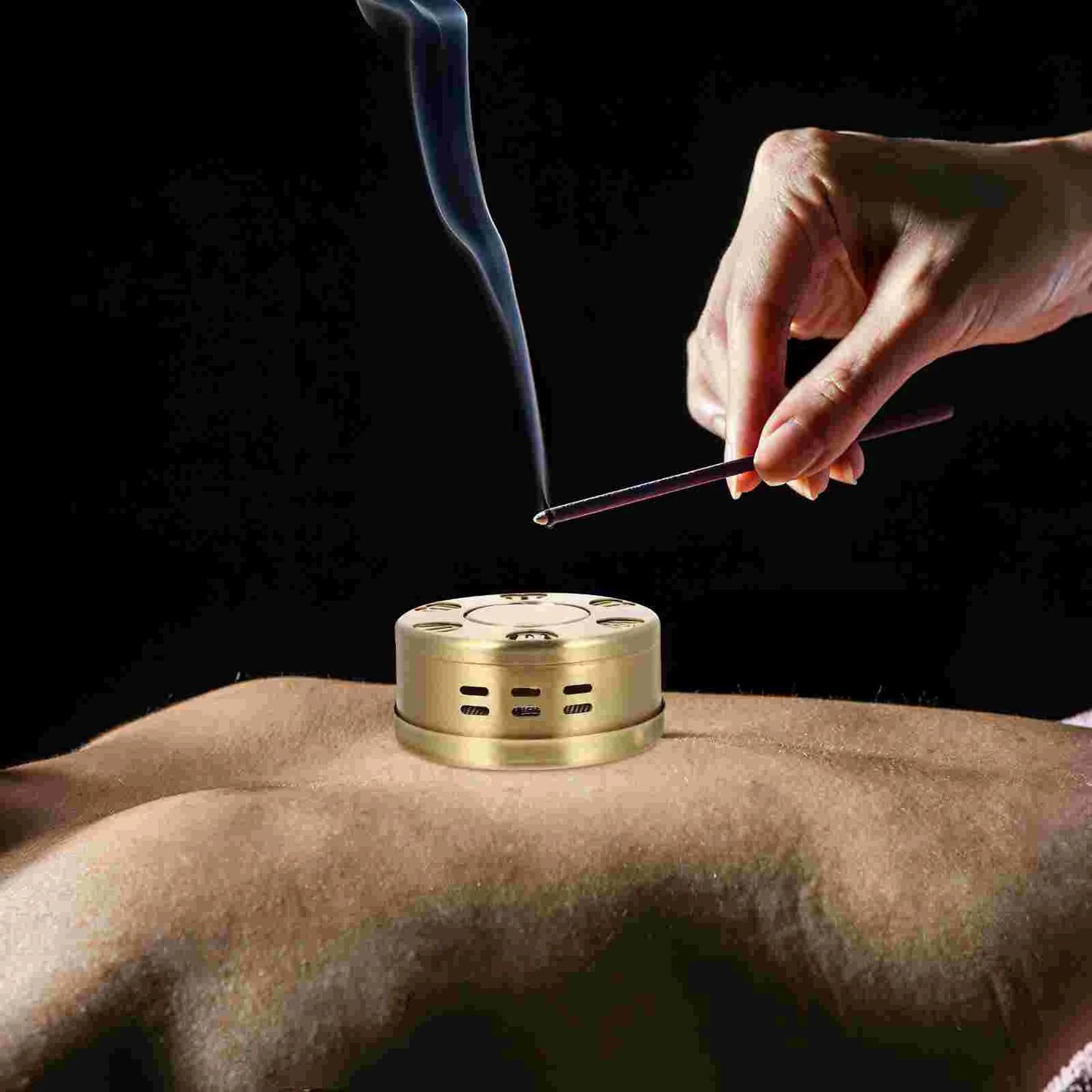 Portable Copper Moxibustion Box