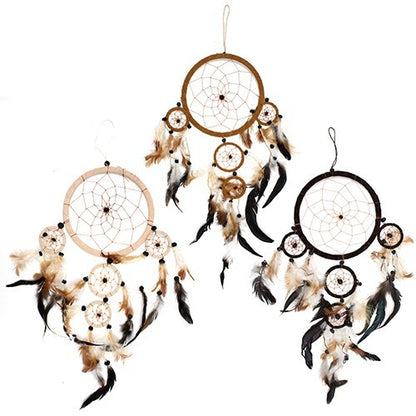 Bali Dreamcatchers - XLarge Round - Cream/Coffee/Choc