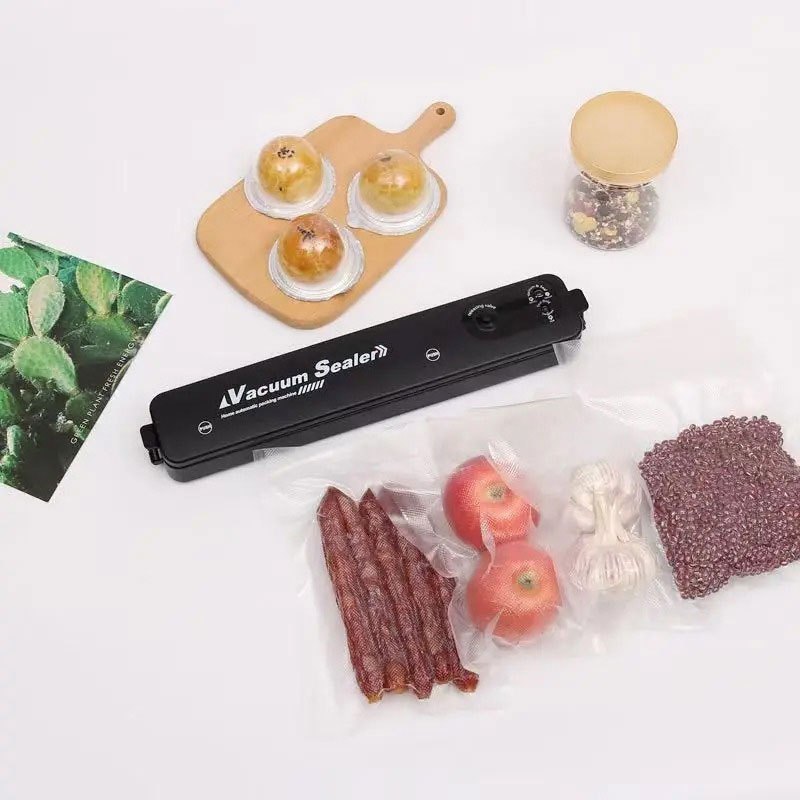 Portable Vacuum Sealer Machine with 10 Free Bags - Keep Food Fresh for Longer