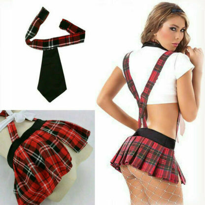 Women Secretary Costume Uniform Naughty School Girl Outfit Fancy Dress for Cosplay Party- Free Size