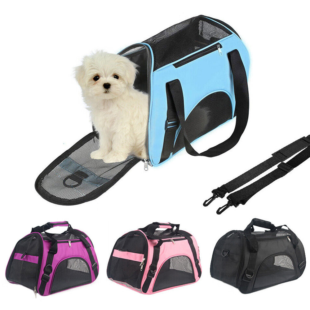 Portable and Foldable Soft Large Pet Carrier Bag - Available in 4 Colors