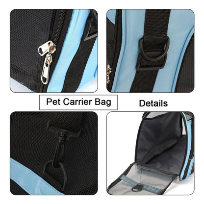 Portable and Foldable Soft Large Pet Carrier Bag - Available in 4 Colors