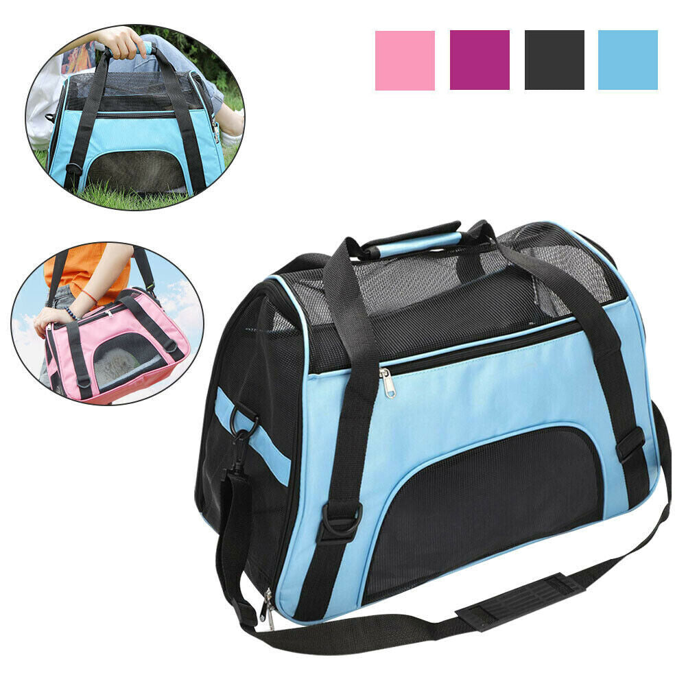 Portable and Foldable Soft Large Pet Carrier Bag - Available in 4 Colors