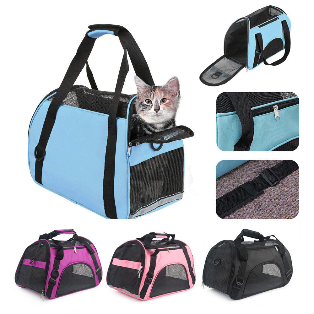 Portable and Foldable Soft Large Pet Carrier Bag - Available in 4 Colors