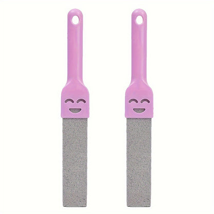 2PCS Pumice Stone Toilet Bowl Cleaning Brush with Sink Tile Bathtub Limescale Stain Washing Wand