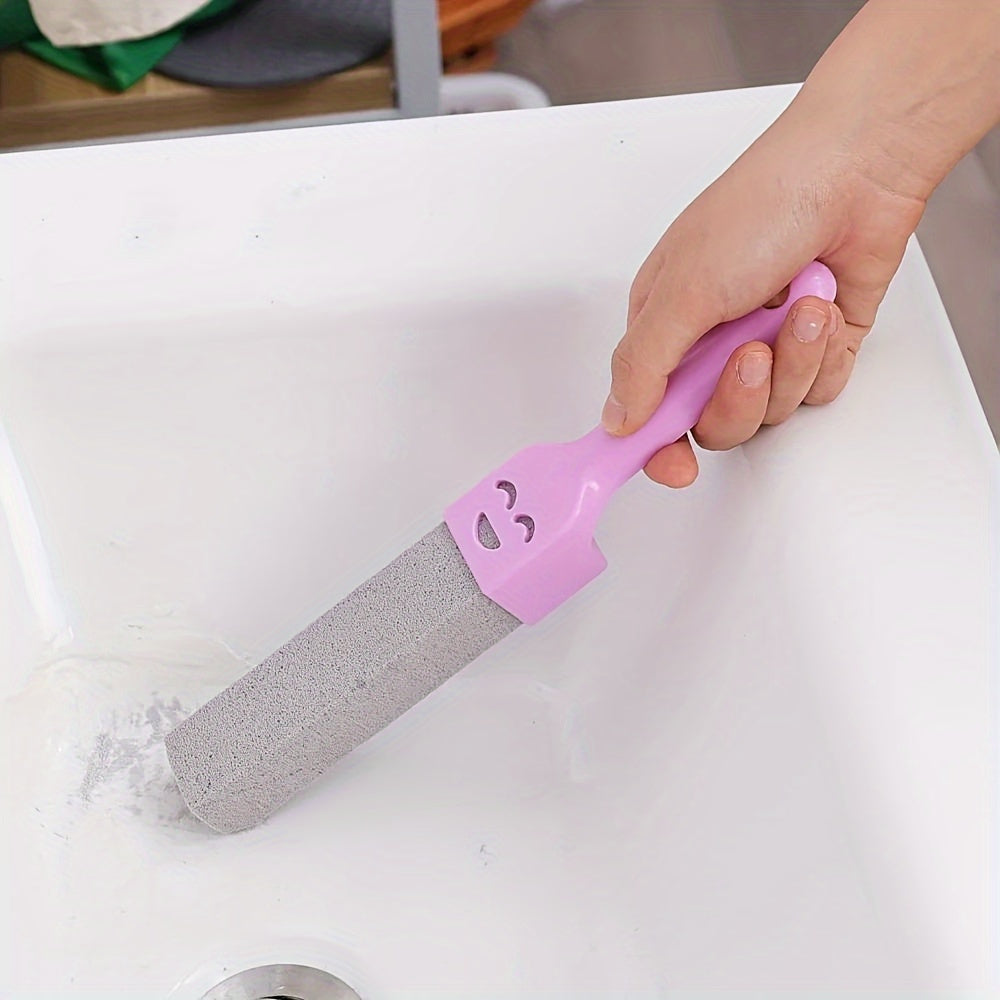 2PCS Pumice Stone Toilet Bowl Cleaning Brush with Sink Tile Bathtub Limescale Stain Washing Wand