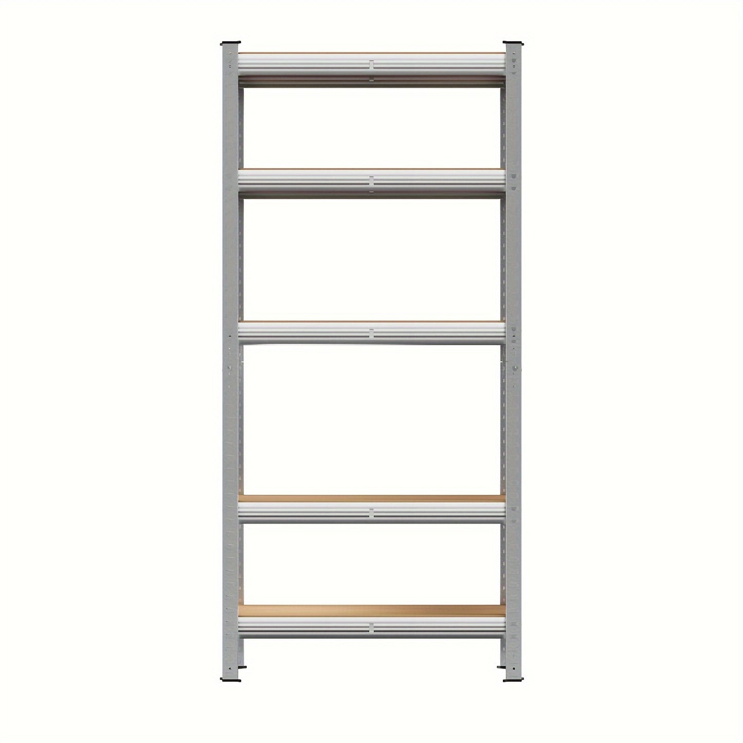 DayPlus 5-Tier Heavy Duty Metal Shelving Unit, Boltless Design, Galvanized Multipurpose Storage Shelves for Garage, Workshop, Kitchen, Bathroom, Warehouse - 175KG Per Shelf, 875KG Total Capacity, Utility Racks