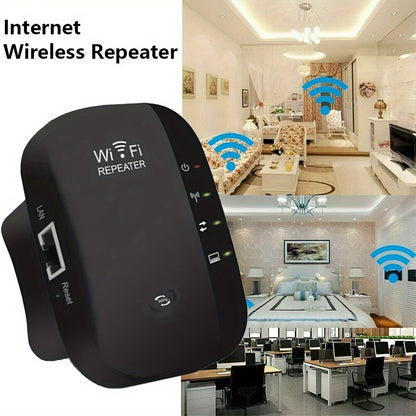 1 Pack WiFi Extender, 2.4Ghz Wireless WiFi Range Booster, 300Mbps WiFi Repeater, WiFi Signal Range Extender, Internet Booster with Ethernet Port, WiFi Signal Range Amplifier, 2024 Newest Home Wireless Signal Booster, Quick Se