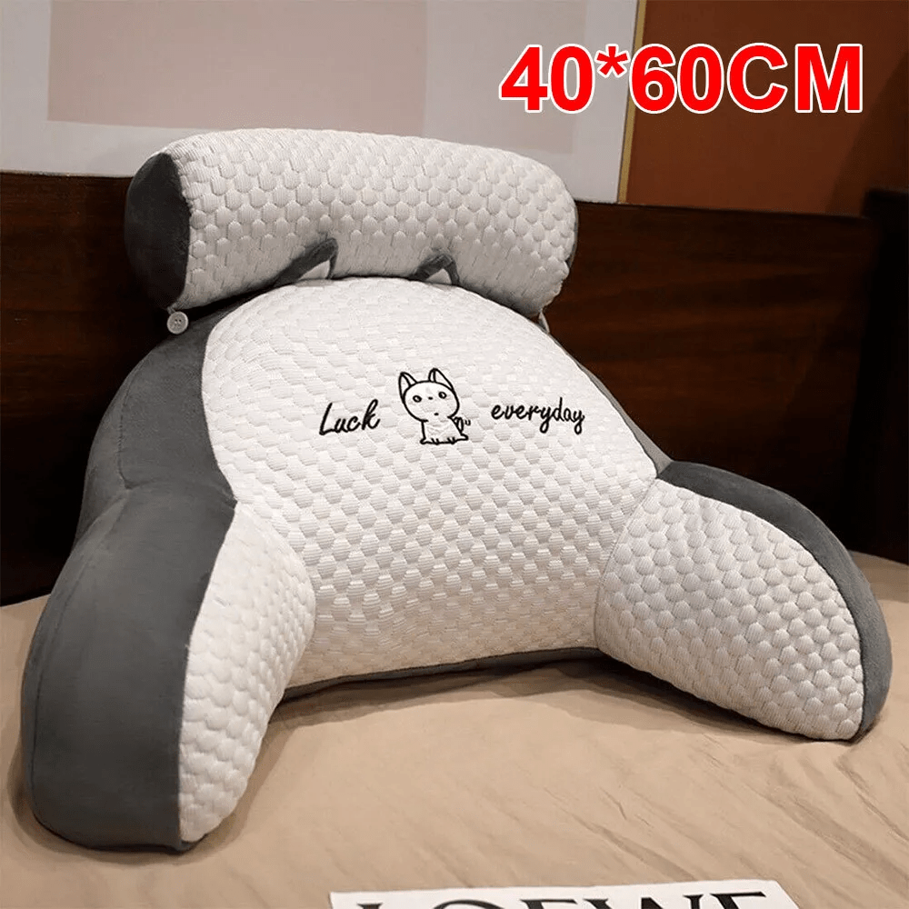 Bed Reading Lumbar Pillow Back Rest Lumbar Support Arm Seat Cushion Christmas UK