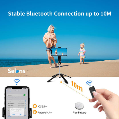 Selfie Stick Bluetooth Remote Phone Holder Tripod Stand For  Universal