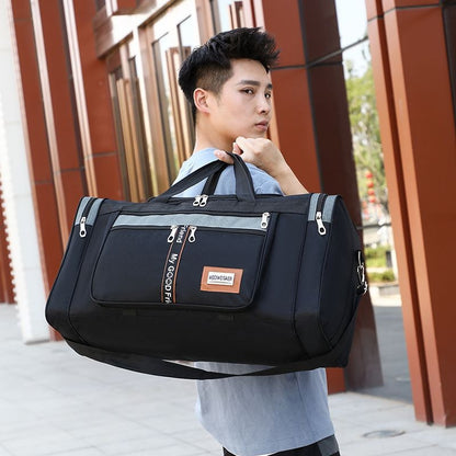 Mens Extra Large Big Sports Gym Holdall Bag Travel Work Cabin Barrel Bag UK