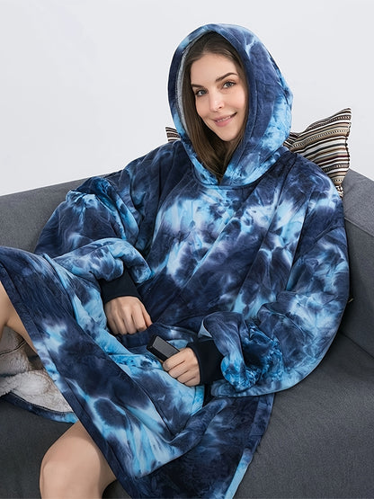 Hoodie Blanket Adult Oversized Ultra Plush Sherpa Giant Big Hooded Sweatshirt UK