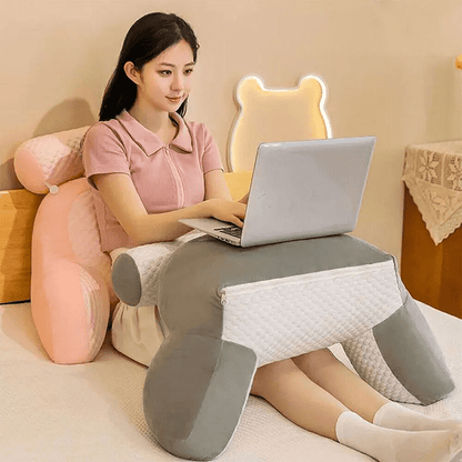 Bed Reading Lumbar Pillow Back Rest Lumbar Support Arm Seat Cushion Christmas UK