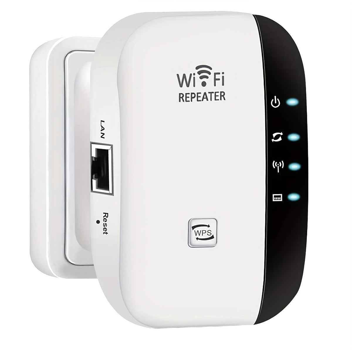 1 Pack WiFi Extender, 2.4Ghz Wireless WiFi Range Booster, 300Mbps WiFi Repeater, WiFi Signal Range Extender, Internet Booster with Ethernet Port, WiFi Signal Range Amplifier, 2024 Newest Home Wireless Signal Booster, Quick Se