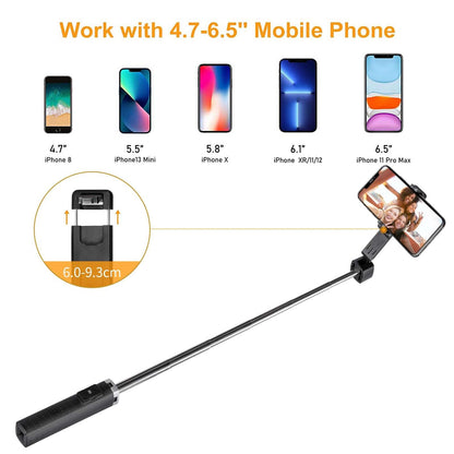 Selfie Stick Bluetooth Remote Phone Holder Tripod Stand For  Universal