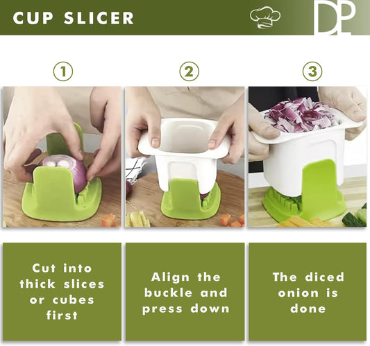 Cup Slicer Fruit, Chopping Cup And Cup Cutter For Fruits For Strawberries, Apple, Grape And Banana - Chopper Vegetable Cutter Cup, Food Slicers For The Kitchen