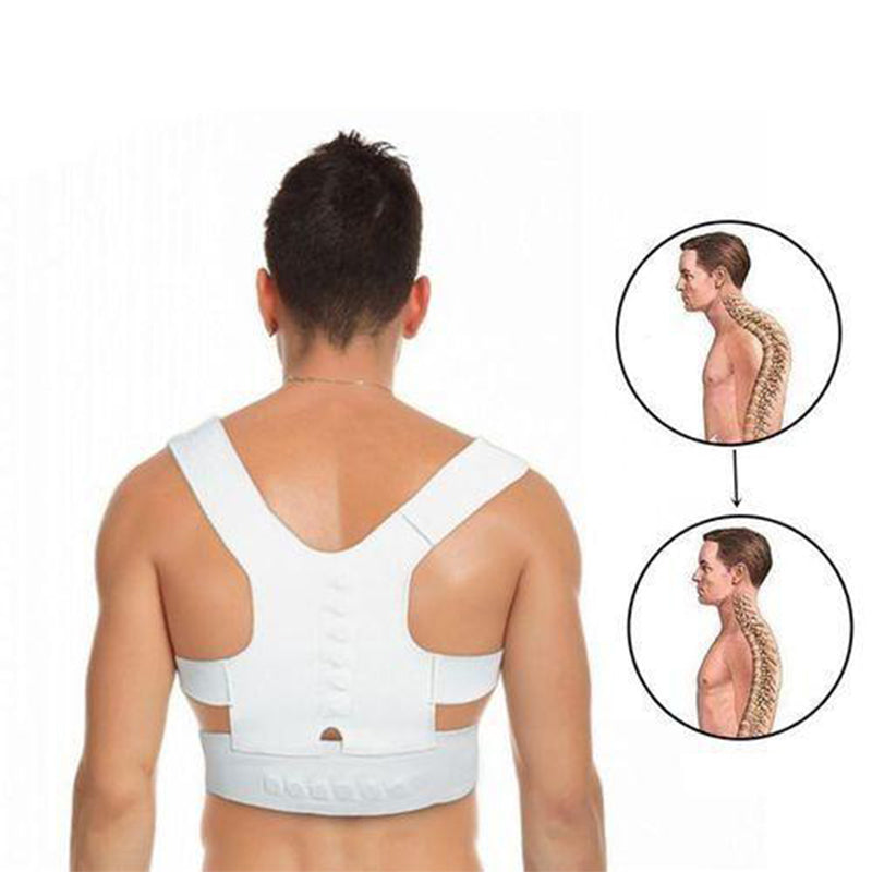 Power Magnetic Posture Braces Vest Straighten Belt Back Support Braces Fully Adjustable