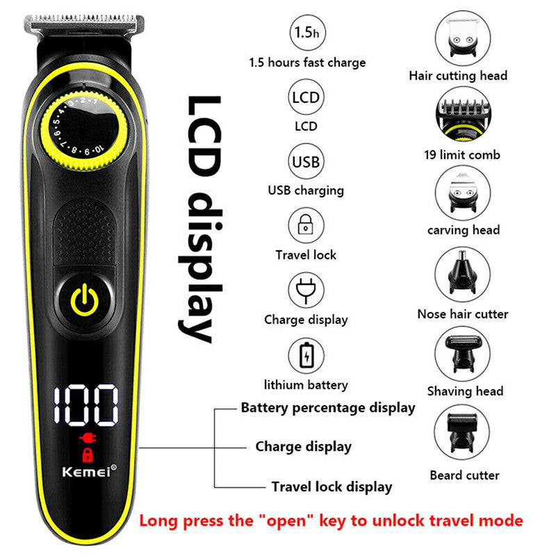 Hair Clippers Shaver Foil Shavers Professional Electric Razor USB Rechargeable