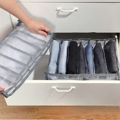 Clothes Storage Bags Foldable Organizer Wardrobe Cube Closet Boxes Compartment for Dress Shirts 9 Grids