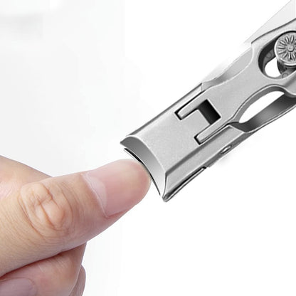 No Splash Fingernail Clipper Wide Jaw Opening Nail Clippers with Nail File and Cuticle Trimmer for Thick Nails Toenail