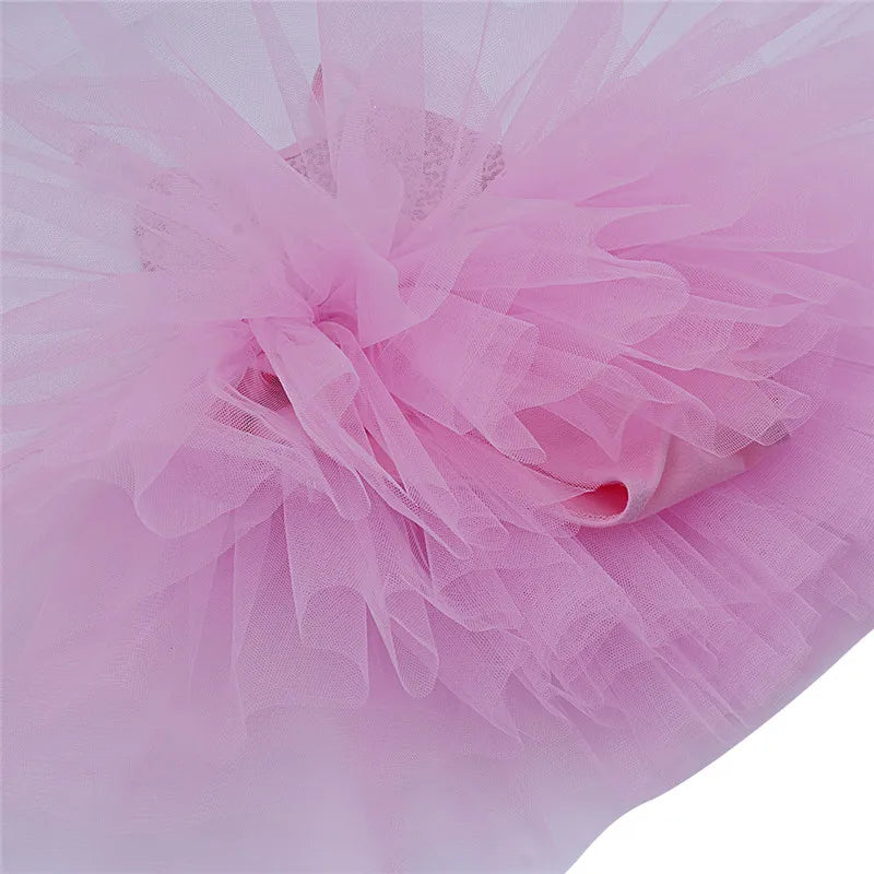 iEFiEL Kids Girls Ballet Dress Baby Children Cosplay Tutu Flower Dress Tulle Dancewear Clothing Ballerina Fairy Party Costumes