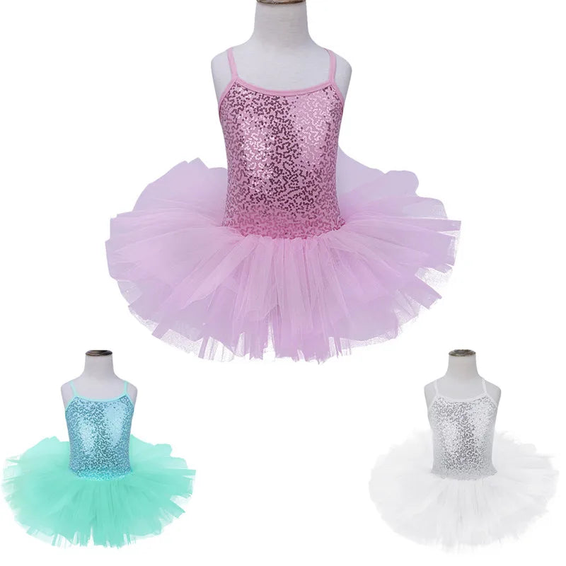 iEFiEL Kids Girls Ballet Dress Baby Children Cosplay Tutu Flower Dress Tulle Dancewear Clothing Ballerina Fairy Party Costumes