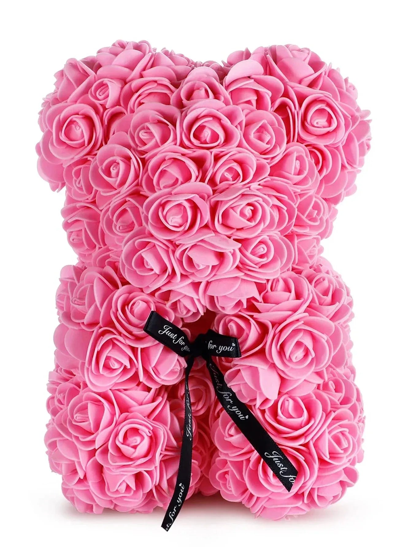 Artificial Rose Teddy Bear Rose Flowers Home Decor Valentine's Day Wedding Decora Anniversary 2024 Happy New Year(without box）