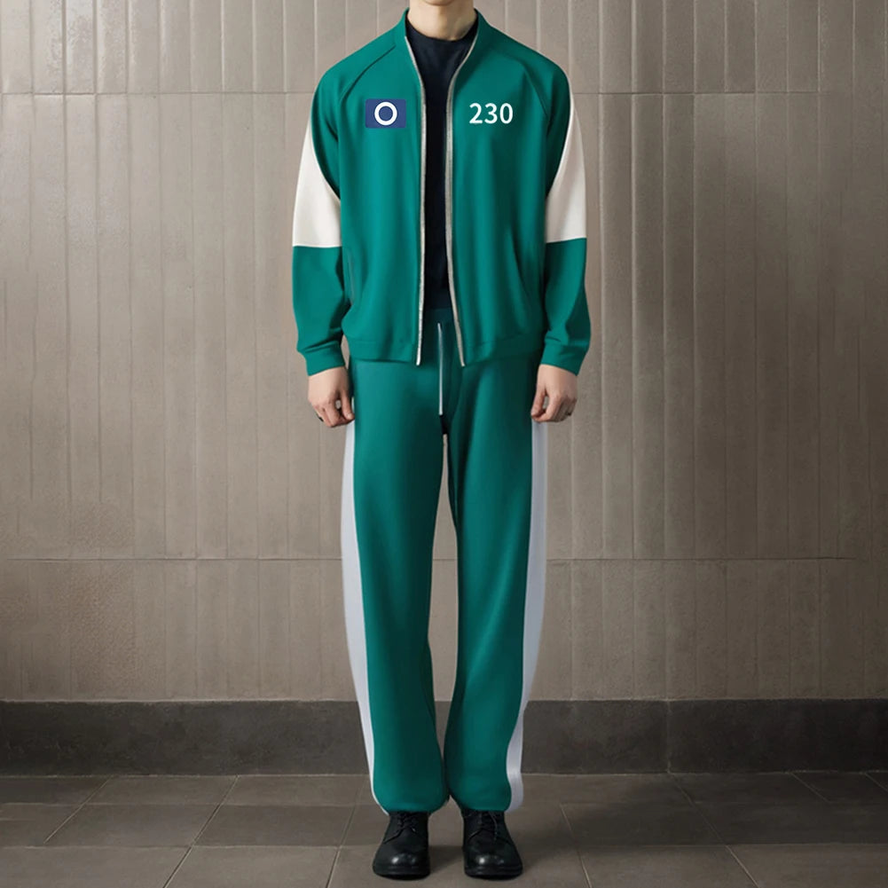 Season 2 Calamari Seong Gi-hun Cosplay Costume Games Kim Jun-hee Dae-ho Tracksuit Halloween Suit Unisex Sweatshirt Disguise