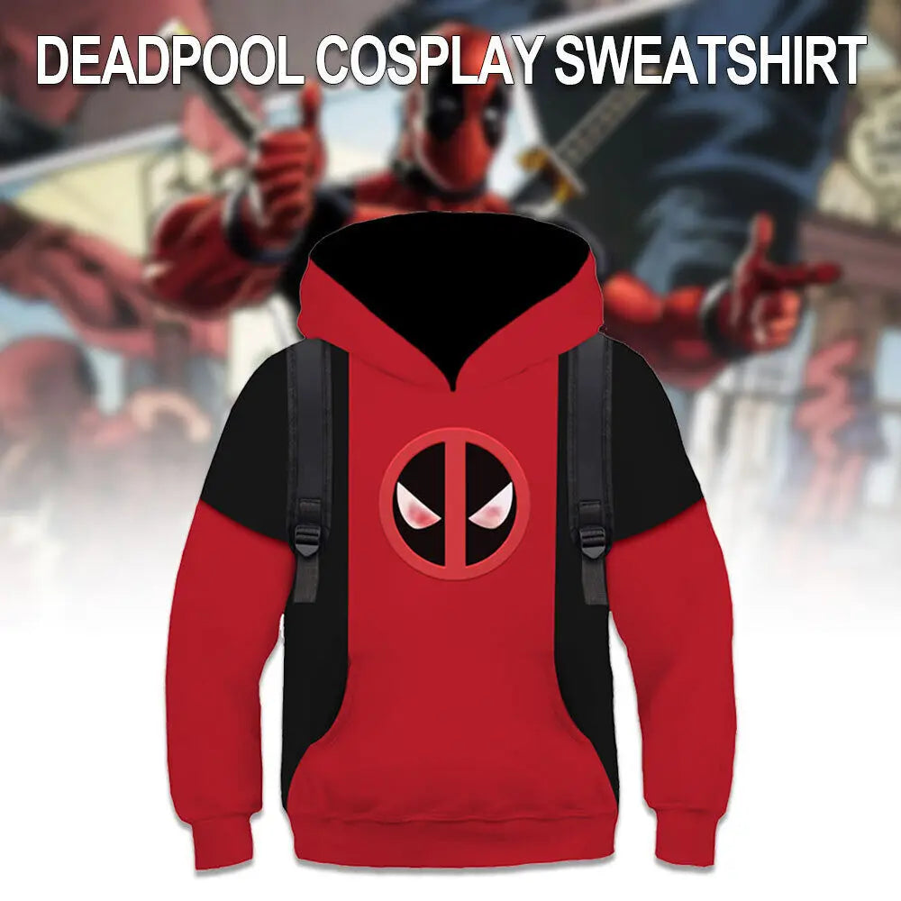 Hot Deadpool Woerine 3D Anime Jumpsuit Cosplay Christmas Kid Bodysuit