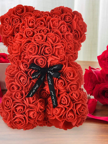 Mothers Day Mom Gifts Girlfriend Birthday Gifts Women Rose Teddy Bear Artificial Flower Anniversary Valentines Day Birthday Gift