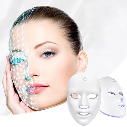 Advanced Photon Flexible Mask 7 Color LED Photon Beauty Mask Repair Damaged Skin Home Face Beauty Instrument Spots Acne Removing