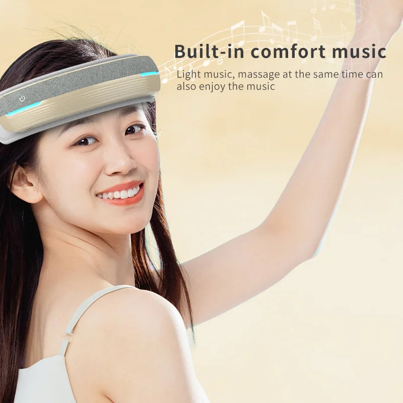 BlissVibe Pro: Heated Air Pressure Head Massager