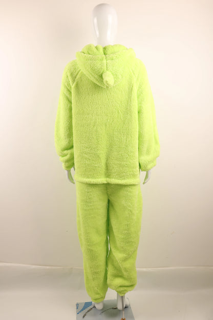 Kids Adult Teletubbies Costumes Soft Long Sleeves Piece Pajamas Costume Lala Home Clothes Cosplay Adult Unisex Party Wear