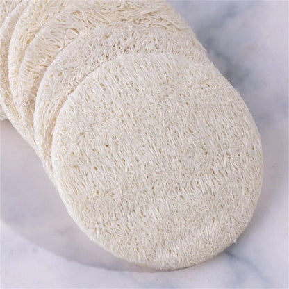 10Pcs Natural Luffa Facial Cleansing Pads