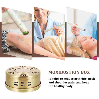 Portable Copper Moxibustion Box