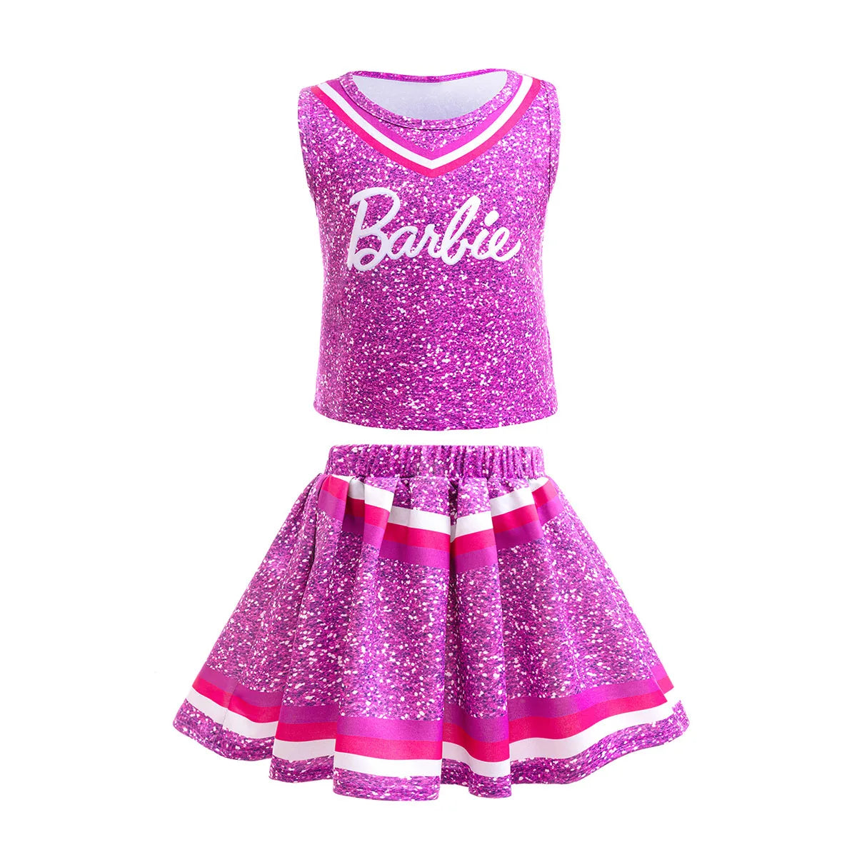 Shiny Toddler Little Girls Barbie Cosplay Costume Girls Barbie Birthday Party Dress Little Girls Fancy Halloween Dress Up