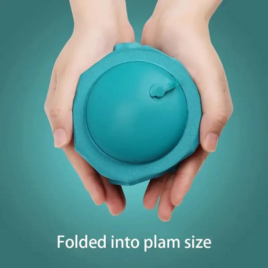 Flocking Inflatable Portable Neck Pillow