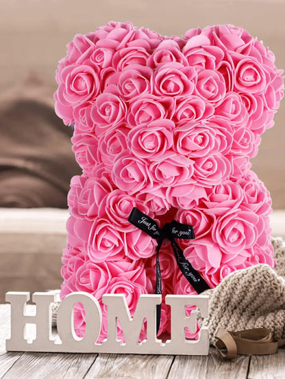 Mothers Day Mom Gifts Girlfriend Birthday Gifts Women Rose Teddy Bear Artificial Flower Anniversary Valentines Day Birthday Gift