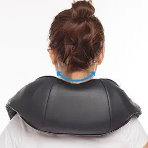 Electric Shiatsu Back Neck Shoulder Massager With Heat Kneading Body Car Home UK