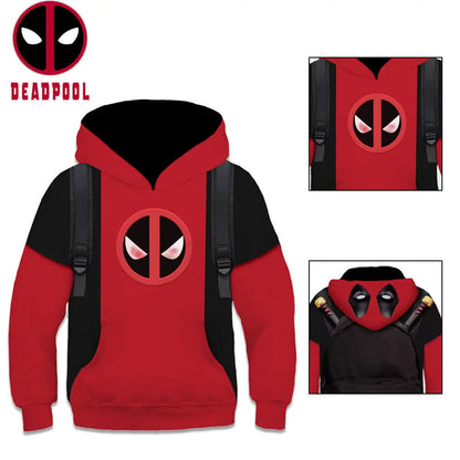 Hot Deadpool Woerine 3D Anime Jumpsuit Cosplay Christmas Kid Bodysuit