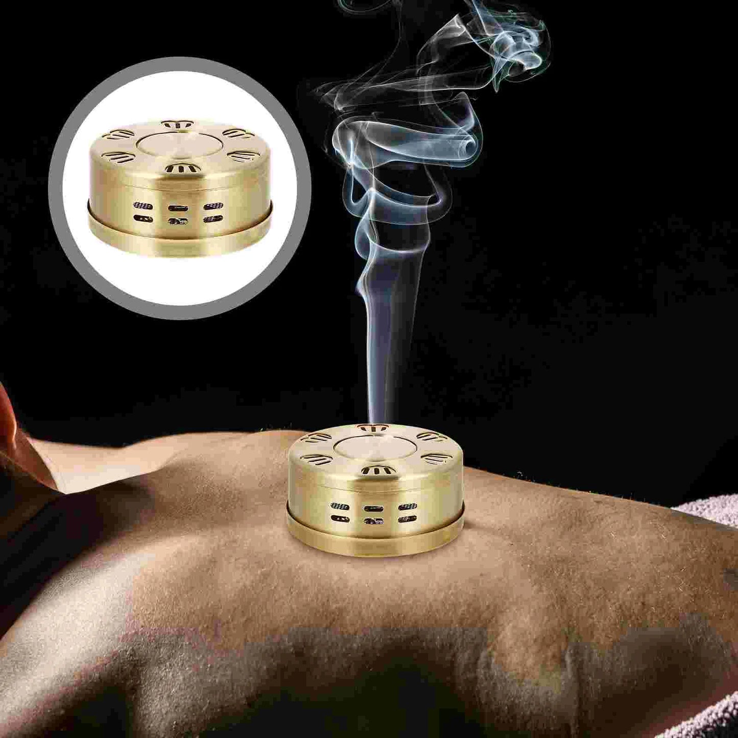 Portable Copper Moxibustion Box