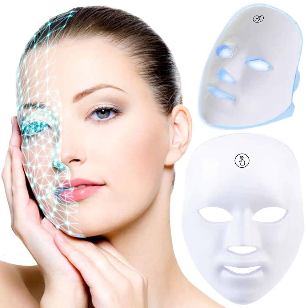 Advanced Photon Flexible Mask 7 Color LED Photon Beauty Mask Repair Damaged Skin Home Face Beauty Instrument Spots Acne Removing