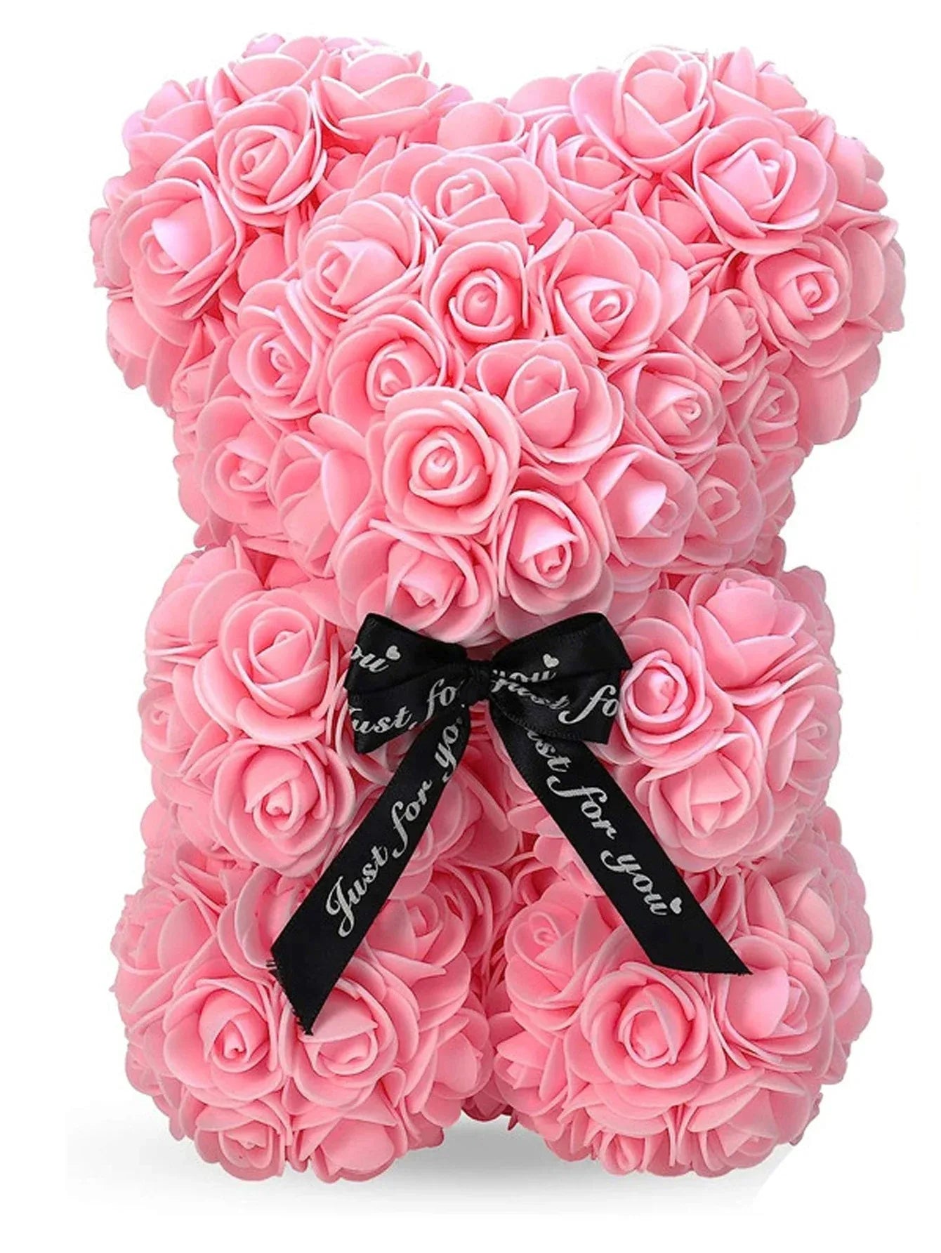 Artificial Rose Teddy Bear Rose Flowers Home Decor Valentine's Day Wedding Decora Anniversary 2024 Happy New Year(without box）