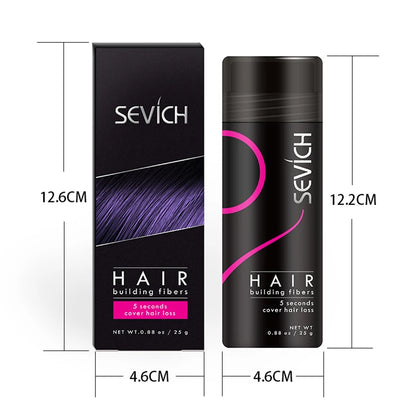 Sevich 10 Colors Hair Building Fibers Spray 100g Keratin Hair Fiber Refill Nozzle Applicator Pump For Hair Building Fiber Bottle