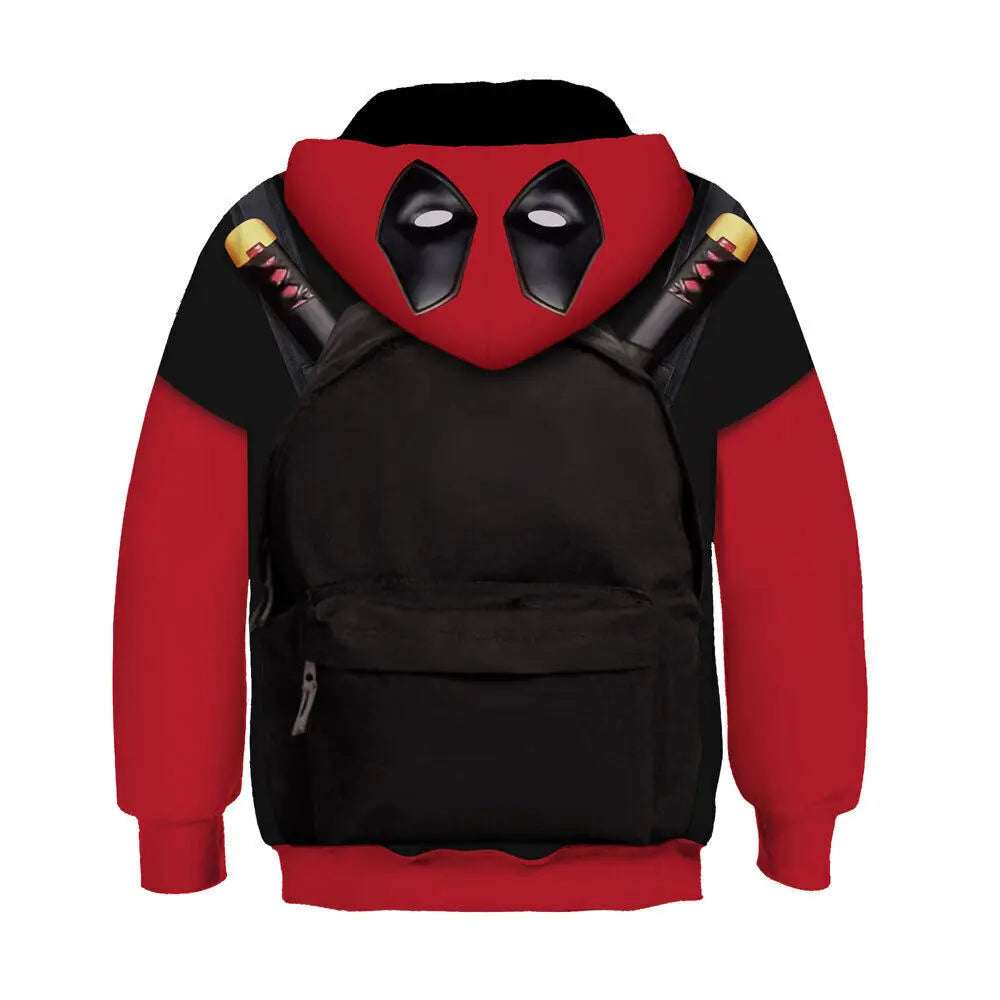 Hot Deadpool Woerine 3D Anime Jumpsuit Cosplay Christmas Kid Bodysuit