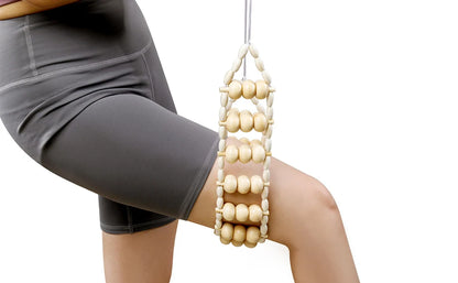 Wood Back Massage Roller Rope Tool