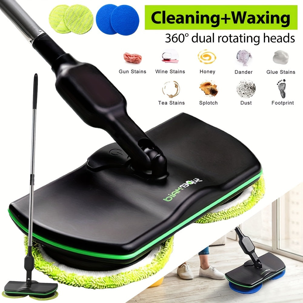 1Set Electric Mop, Rechargeable Mops For Cleaning Floors, Cordless Floor Cleaning Spin Mop Polisher Scrubber For Home Hardwood Tile PVC Floor