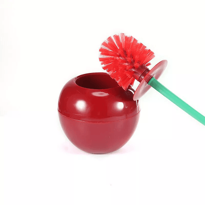 Cherry Shaped Toilet Brush And Holder Set Standing WC Bathroom Cleaning Brush UK