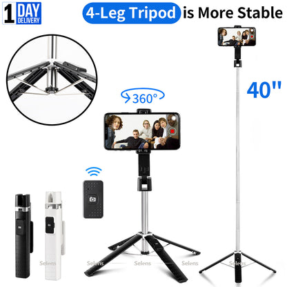 Selfie Stick Bluetooth Remote Phone Holder Tripod Stand For  Universal